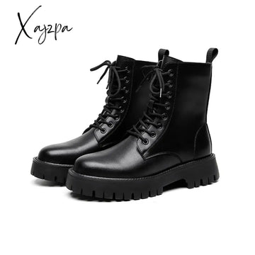 Xajzpa - Fashion Boots Microfiber Leather Shoes Big Size 38-48 Men Chelsea Slip-On Waterproof Ankle